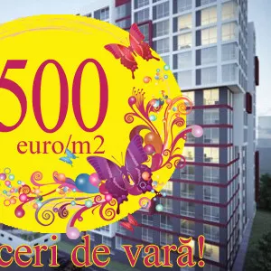 Apartamente cu 1 si 2 odai la pret de 500 euro m2!!!